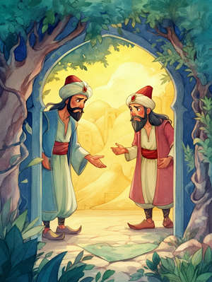 NOUREDDIN ALI OF CAIRO AND HIS SON BEDREDDIN HASSAN