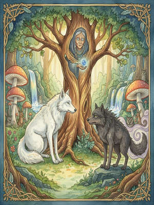 MANAIBOZHO IS CHANGED INTO A WOLF