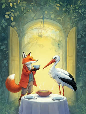 THE FOX AND THE STORK