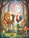THE ASS, THE COCK, AND THE LION