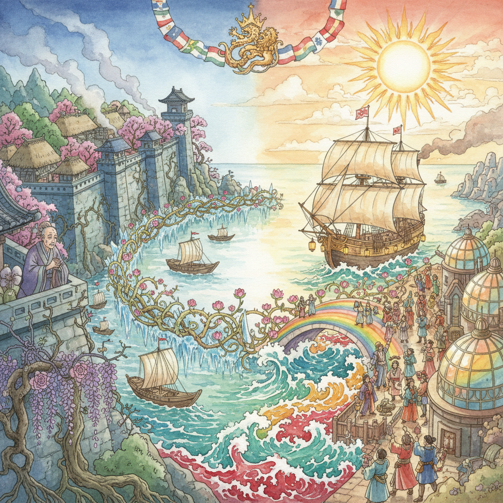 THE PORTS OPENED to JAPANESE COMMERCE