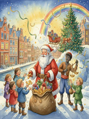 SANTA KLAAS AND BLACK PETE