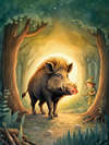 THE BOAR WITH THE GOLDEN BRISTLES