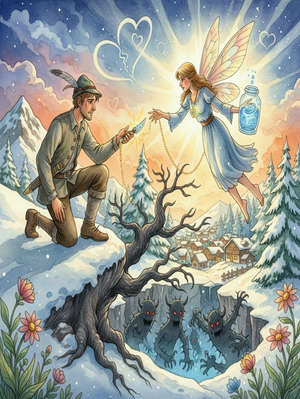 THE ALPINE HUNTER AND HIS FAIRY GUARDIAN