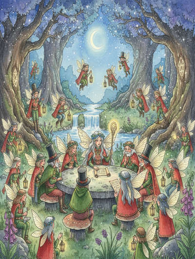 THE WELSH FAIRIES HOLD A MEETING