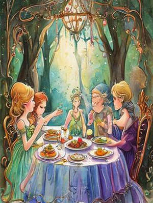SHOWS HOW THE ROYAL FAMILY SATE DOWN TO BREAKFAST