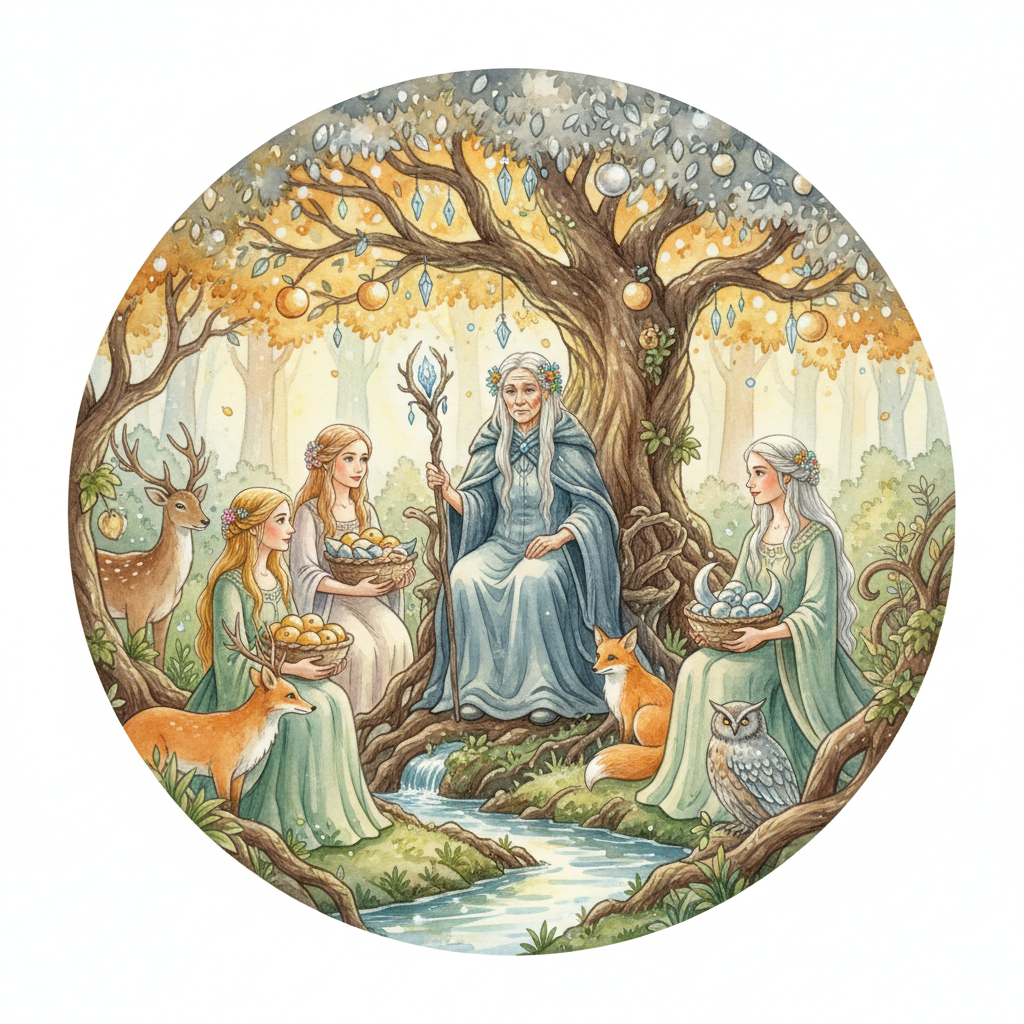 YKSI PÄIVÄ »KULTA-, HOPEA- JA HELMI-ÄIDIN» LUONA