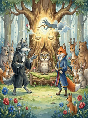 LE LOUP PLAIDANT CONTRE LE RENARD