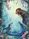 LE SINGE ET LE DAUPHIN