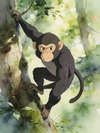 Der Affe und der Sake.[1](#noteaffe1)