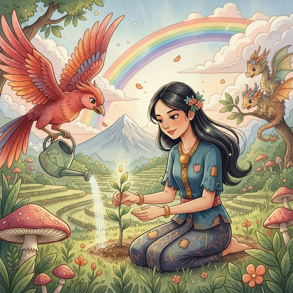 Suri Ikun Dan Dua Ekor Burung