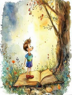 Finalmente Pinocchio cessa d'essere un burattino e diventa un ragazzo